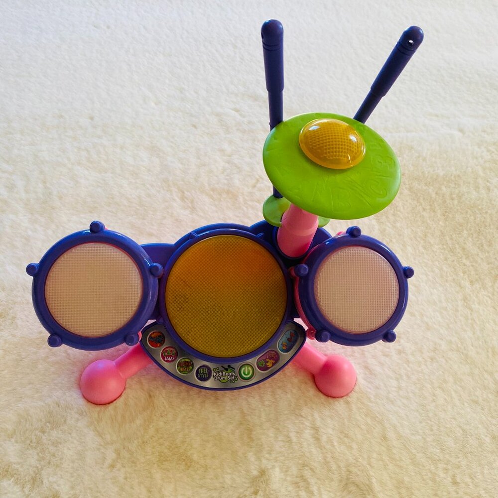 VTech KidiBeats Kids Drum Set Pink Age 24 months to 5 years Musical Toy - Picture 2 of 6